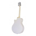 Guitarra Acustica Parquer Tipo Apx Blanca Media Caja Corte - Imagen 5