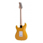 Guitarra Eléctrica Parquer Stratocaster Amarilla con Funda - Imagen 3