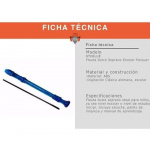 Flauta Dulce Parquer Escolar Soprano Alemana Color Azul - Imagen 3