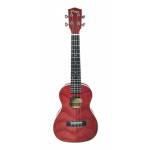 Ukelele Concierto Parquer Madera Fresno Rojo Funda