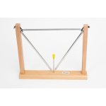 Triángulo Metal Parquer Base Madera 10 Pulgadas