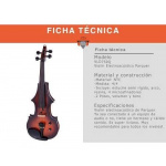 Violín Electroacústico Parquer con Estuche y Arco - Imagen 2