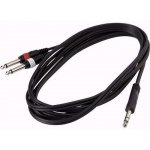 Cable Mamut P/ Audio/teclado Plug Stereo a 2 Plug Mono 3mts