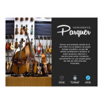 Guitarra Criolla Niño 3/4 Parquer Negra Dibujo Funda - Imagen 4