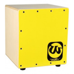 Mini Cajón Peruano Walter Madera Amarillo Cuadrado Niños - Imagen 2
