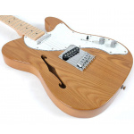 Guitarra Eléctrica Sx Telecaster Semi Hueca Thinline Natural - Imagen 3