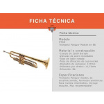 Trompeta Parquer Master en Si Bemol con Estuche - Imagen 2