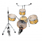 Bateria Viajera Travel Parquer 4 Cuerpos Maple Ambar - Imagen 2