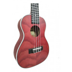 Ukelele Concierto Parquer Madera Fresno Rojo Funda - Imagen 2