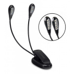 Lampara Luz Led Parquer Doble Brazo Para Atril Tipo Clip Nf - Imagen 2