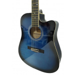 Guitarra Electroacústica Parquer Custom Corte Azul - Imagen 4