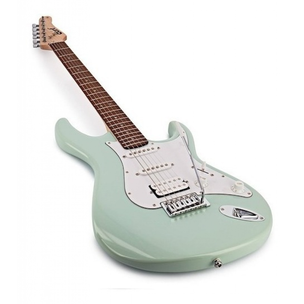 Guitarra Eléctrica Cort Stratocaster G110-cgn Verde Agua - Music Shaker