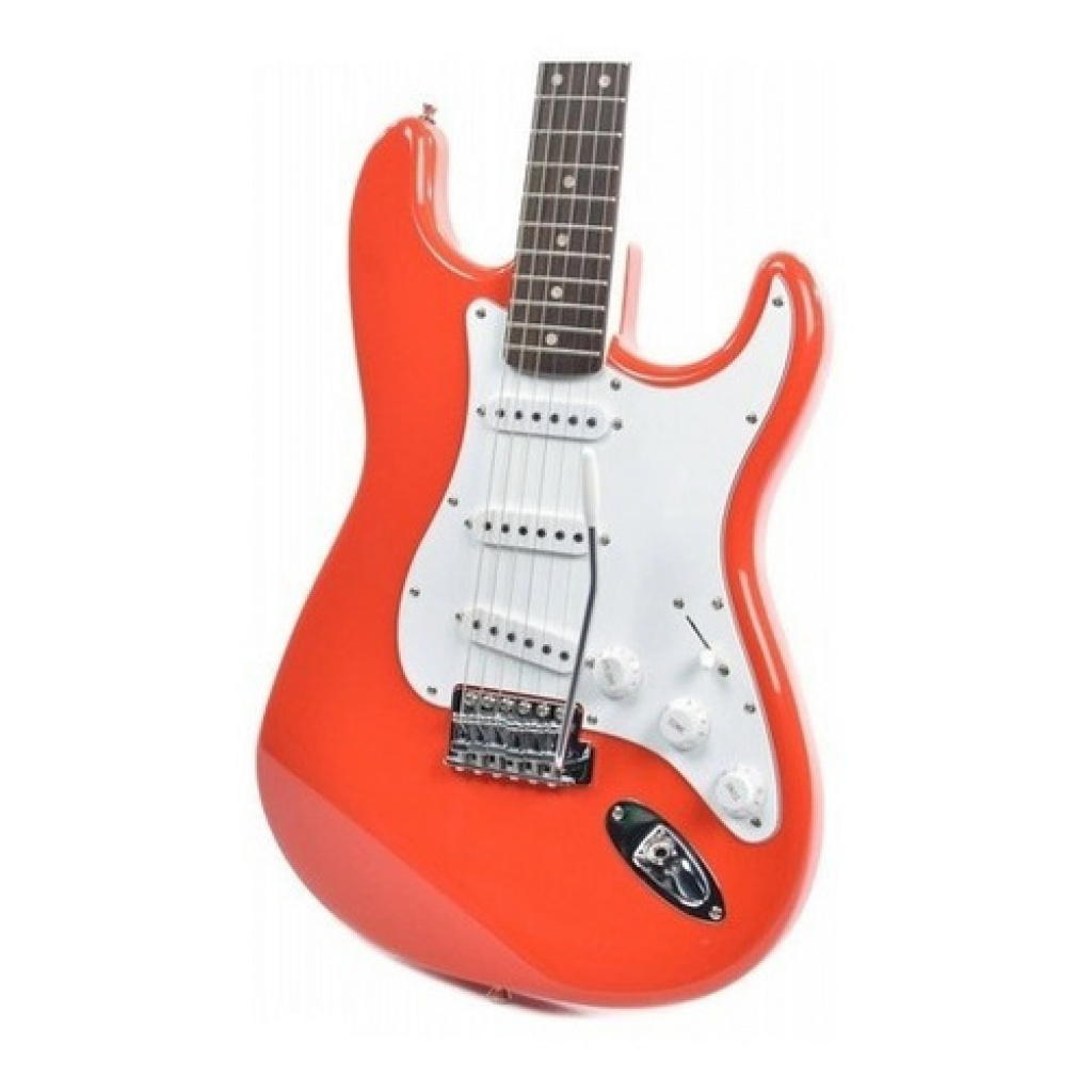 Guitarra Eléctrica Stratocaster Affinity Racing Red Rojo - Music Shaker