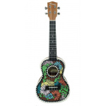 Ukelele Concierto Parquer Diseño Rio Flores Abeto Funda
