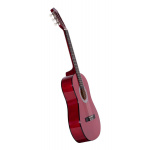 Guitarra Criolla Parquer 3/4 Niño 91 Cm Roja Funda - Imagen 2