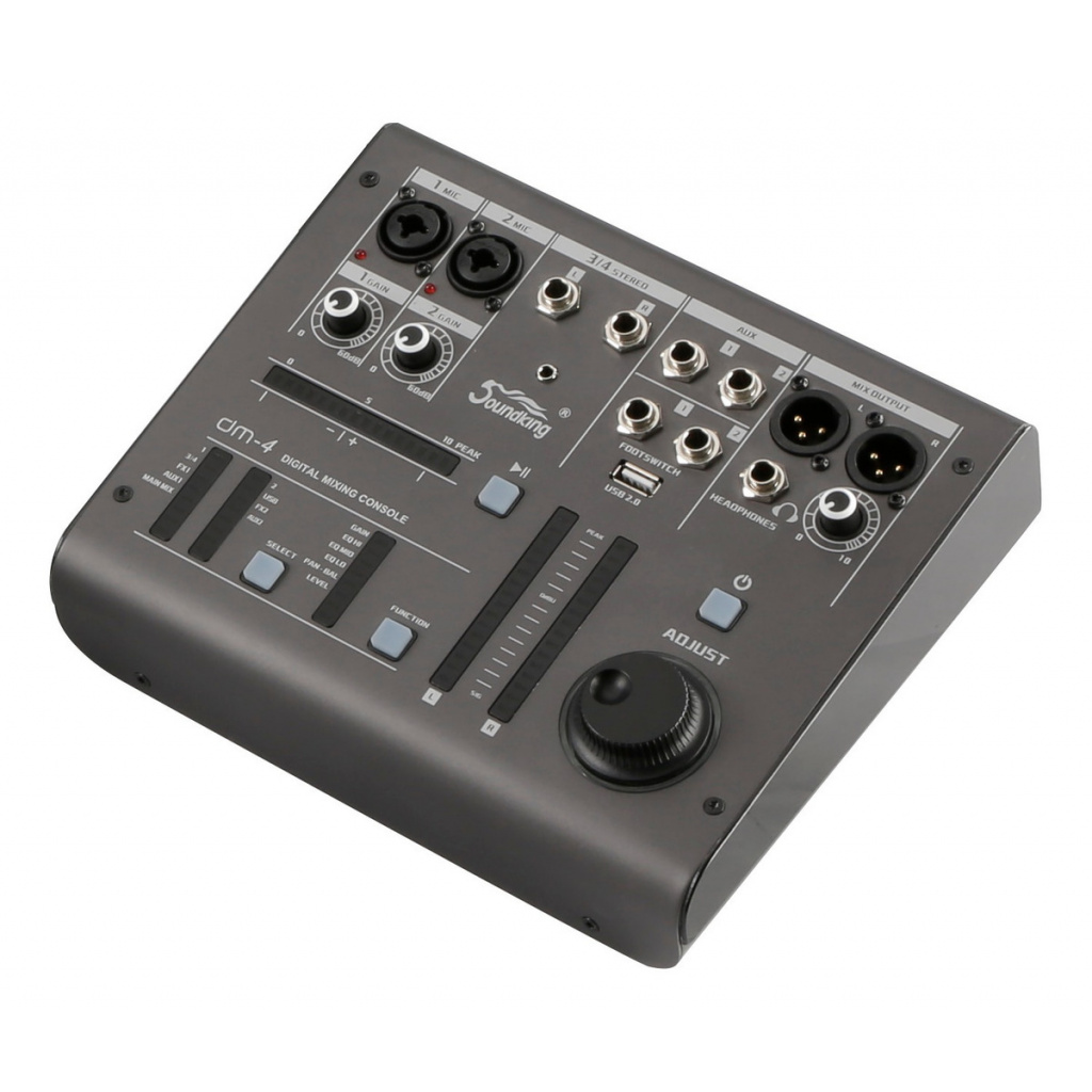 Consola Mixer Digital Soundking Dm4 4 Canales USB P/ iPad Music Shaker