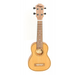 Ukelele Soprano Parquer Madera Solida Cuerdas Aquila Funda - Imagen 2