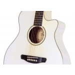 Guitarra Acustica Parquer Tipo Apx Blanca Media Caja Corte - Imagen 6