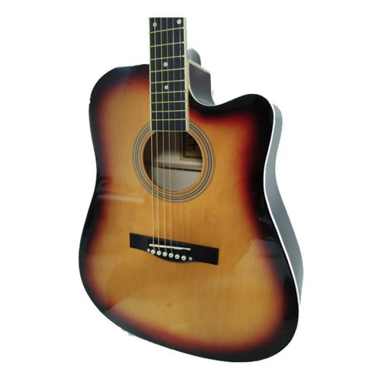 Guitarra Acústica Parquer Custom Corte Sunburst Music Shaker