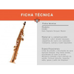 Saxo Soprano Parquer Master con Estuche Boquilla y Correa - Imagen 2