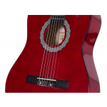 Guitarra Criolla Parquer 3/4 Niño 91 Cm Roja Funda - Imagen 3