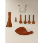 Set Mentonera Clavijas Cordal Endpin Jujube Para Violín 4/4