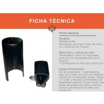 Abrazadera de Cuero y Cubreboquilla Abs Saxo Soprano Parquer - Imagen 2