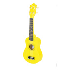 Ukelele Soprano Parquer Niños Madera Amarillo Funda Afinador - Imagen 2