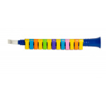 Flauta Melódica Parquer 13 Notas Azul Teclas Colores - Imagen 2
