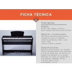 Piano EléctRico Parquer 88 Teclas Martillo con Mueble P9 - Imagen 2