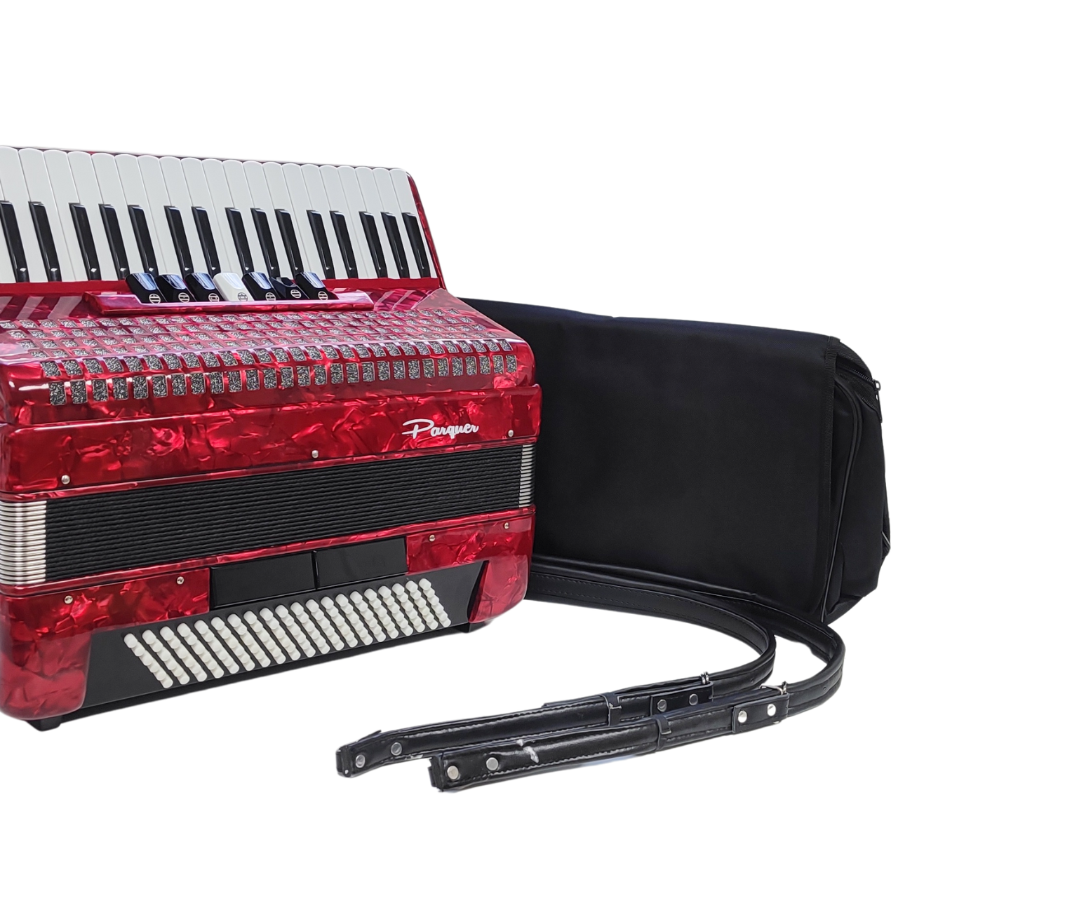 Acordeon 96 Bajos 37 Llaves 7+2 Reg Parquer Sj2005 Rd/bk