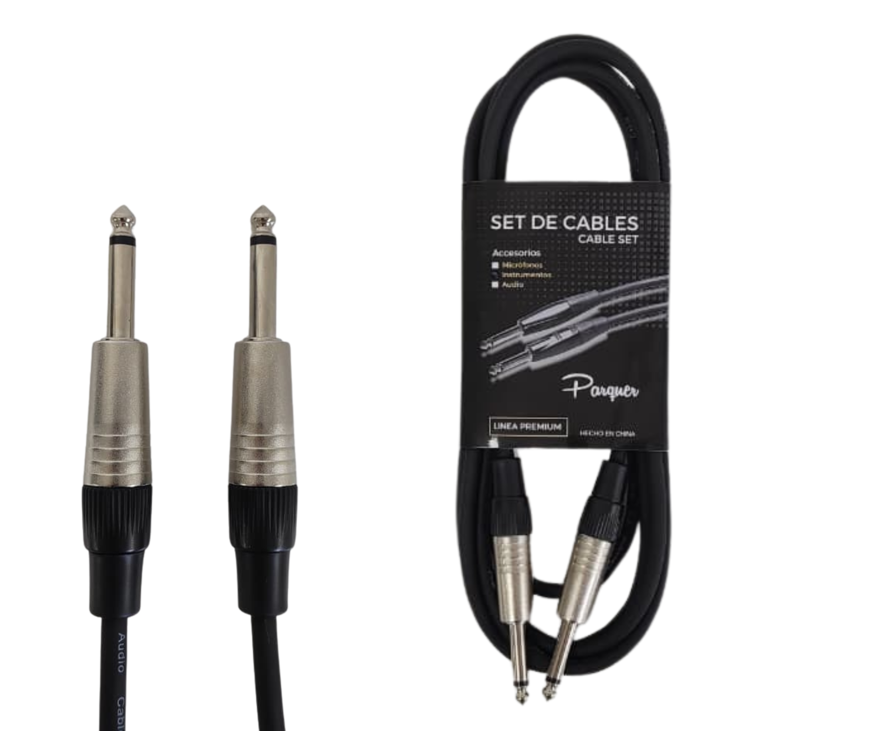 Cable Profesional Parquer Instrumento Plug Plug 3 Metros