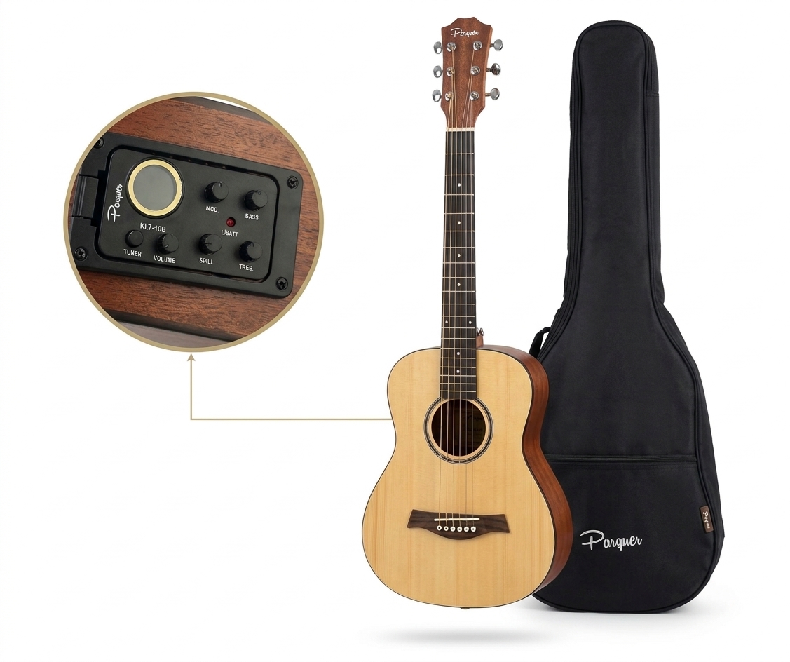 Guitarra Electroacústica Parquer 3/4 Tipo Baby Taylor