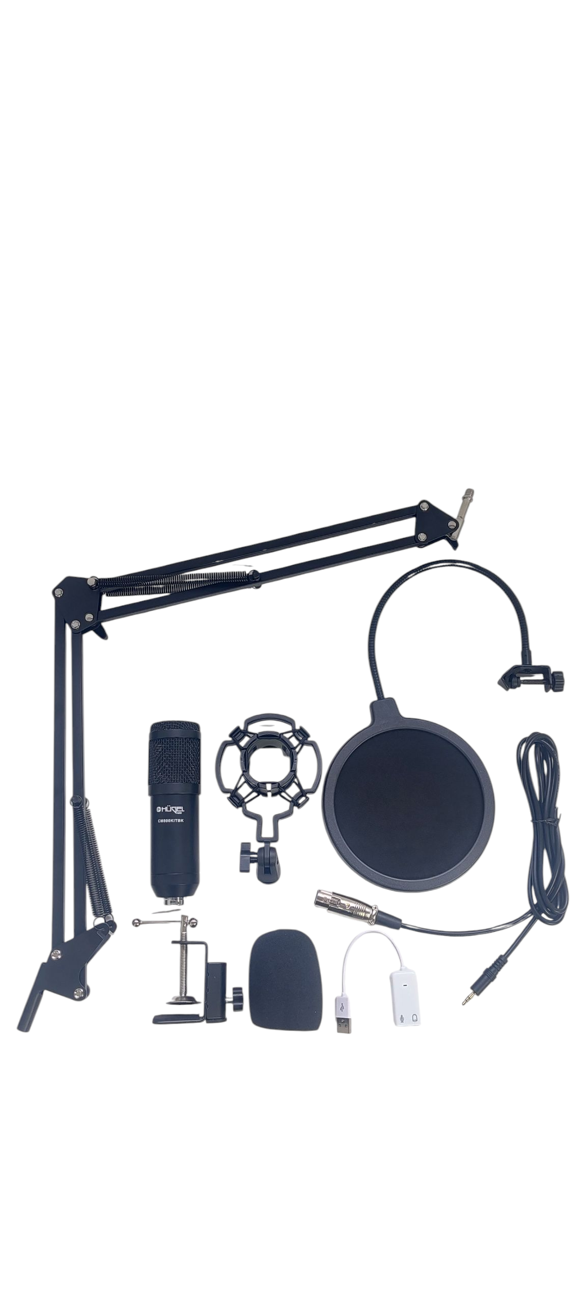 Micrófono Hügel Cm800 Kit Condensador Cardioide Negro