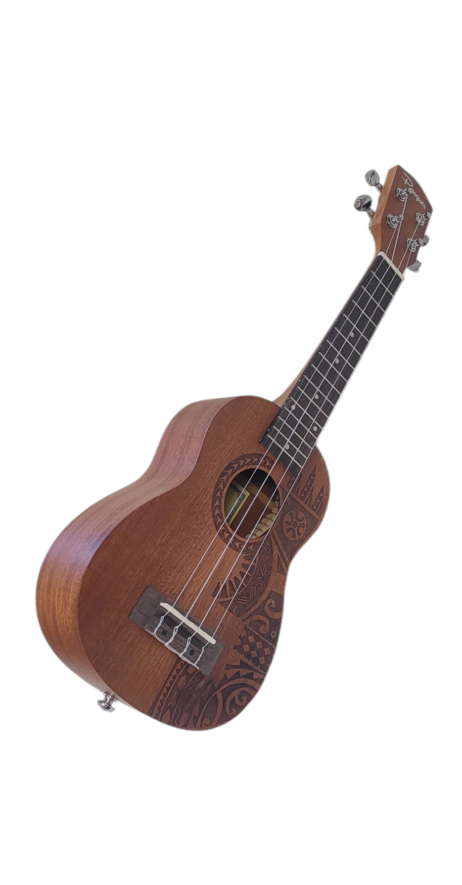 Ukelele Soprano Parquer con Funda Uk180 Marrón Oscuro