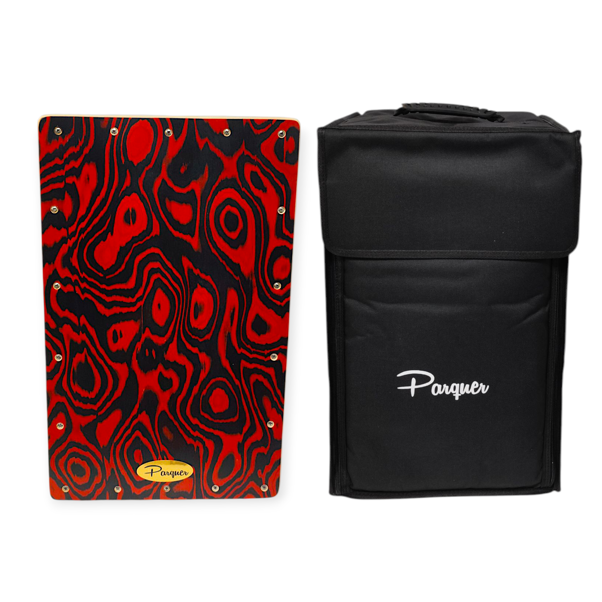 Cajón Peruano Flamenco Afinable con Funda Parquer