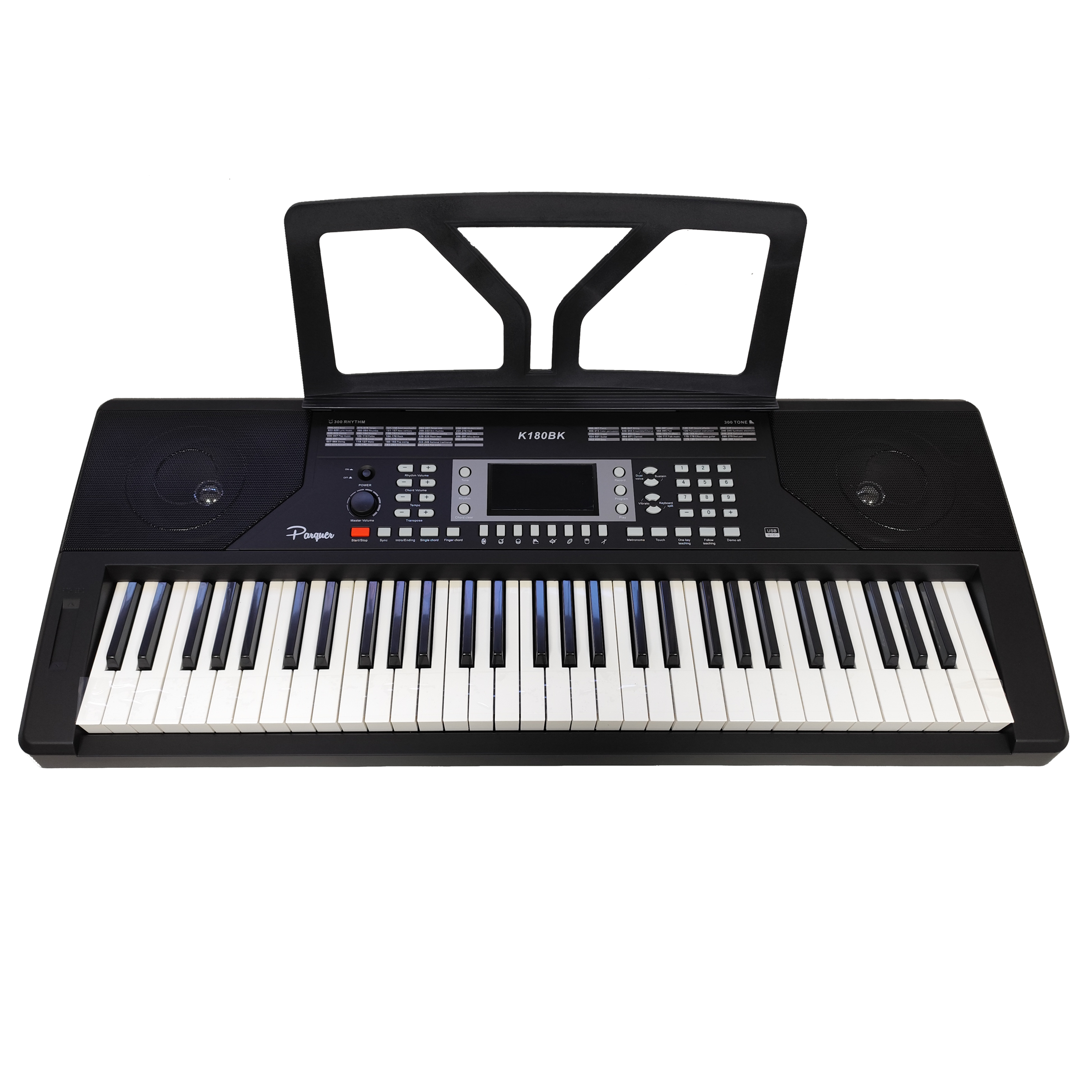 Teclado Sensitivo Parquer 5/8 61 Teclas Estudio K180bk