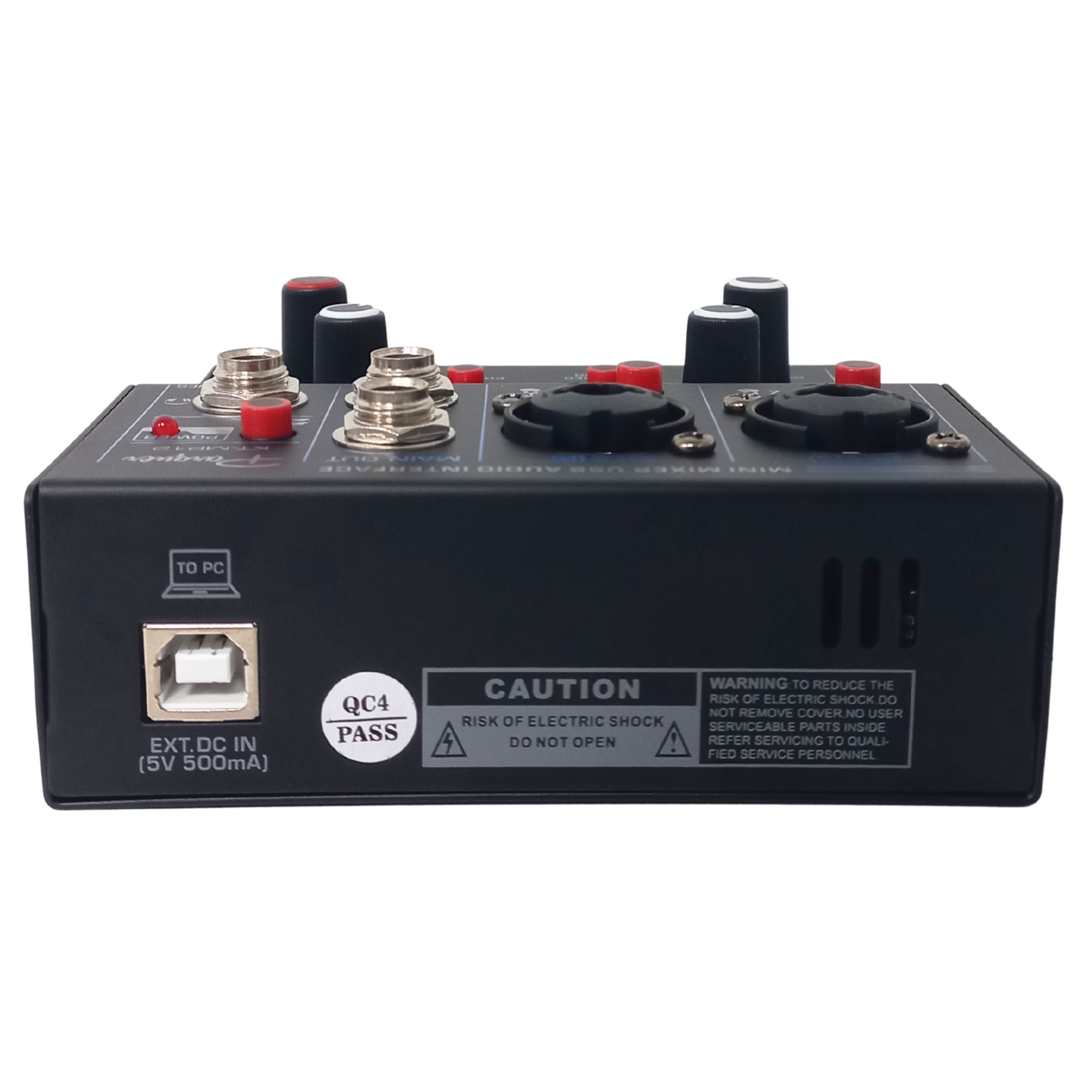 Consola Mixer Interfaz Parquer 3 Canales USB con Phantom - Imagen 3