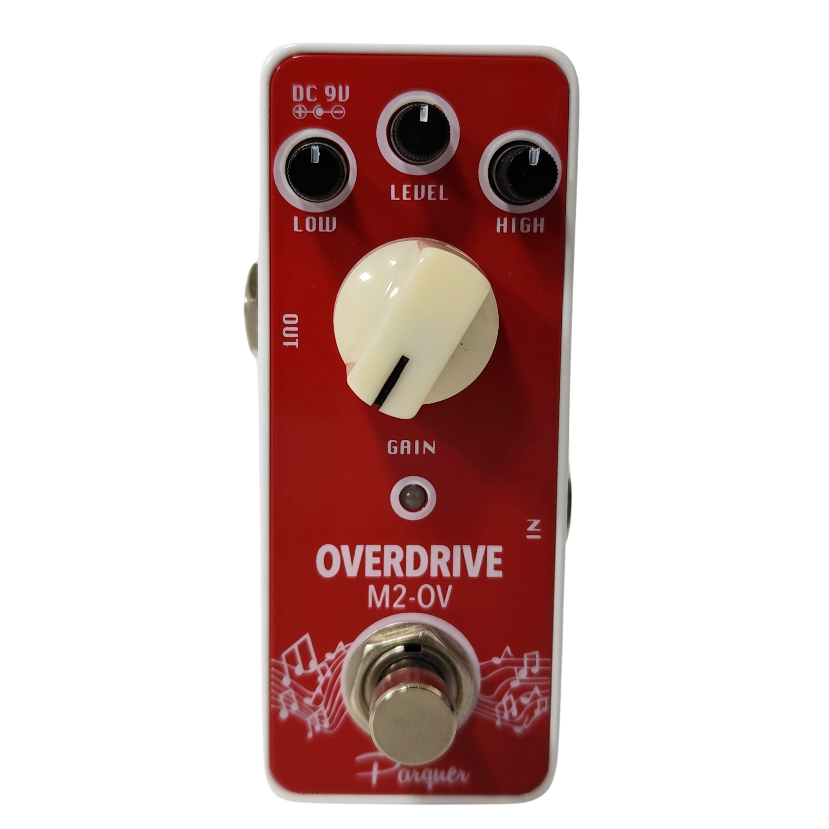 Pedal de Efecto Overdrive Parquer Para Guitarra Eléctrica