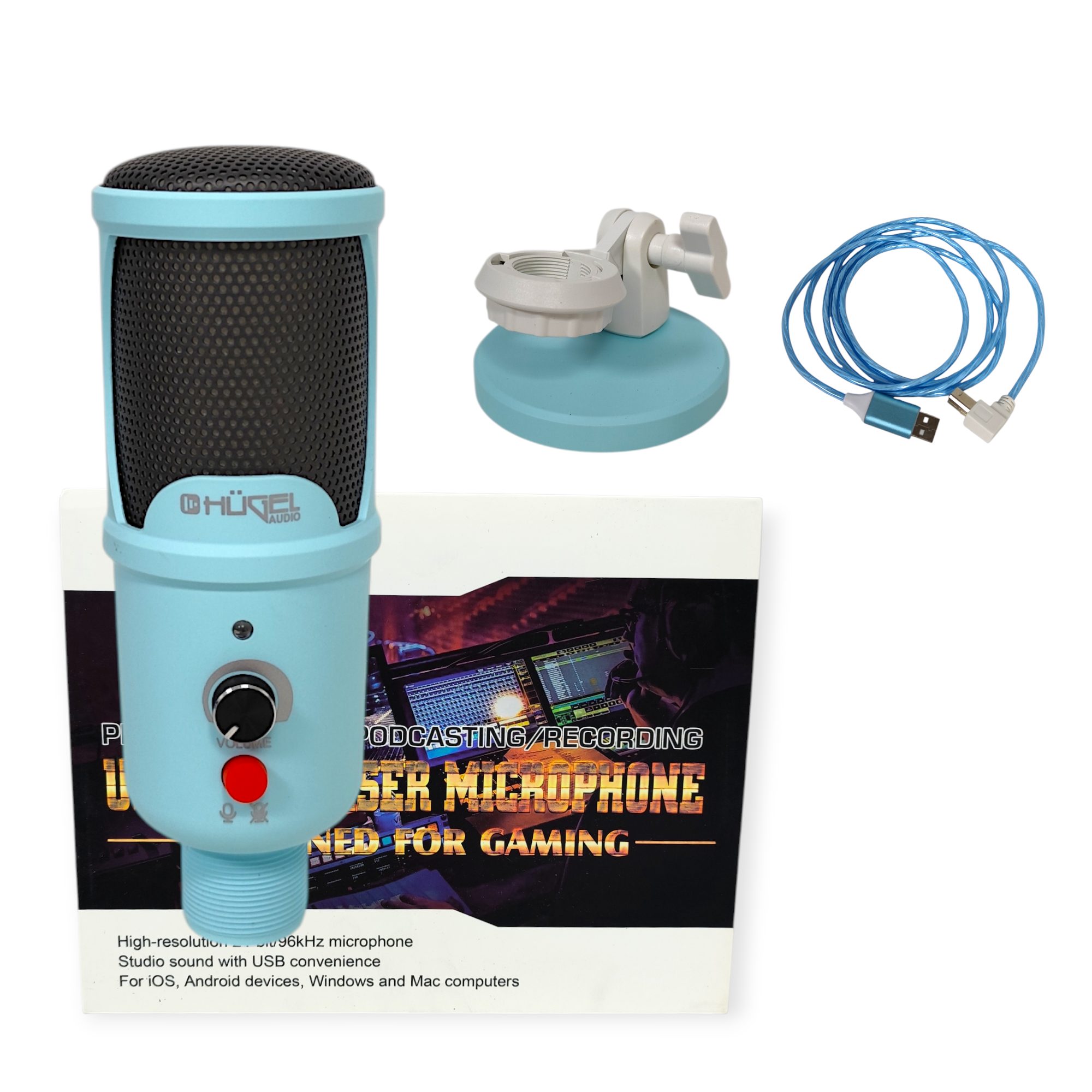 Micrófono Condenser Hügel Mcu6800 Streaming Gaming Efectos