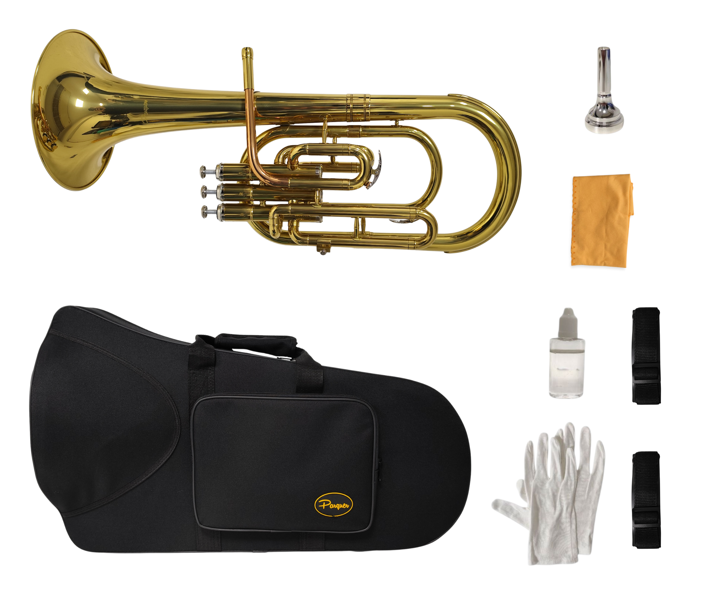 Fliscorno Contralto Parquer en Mib con Accesorios