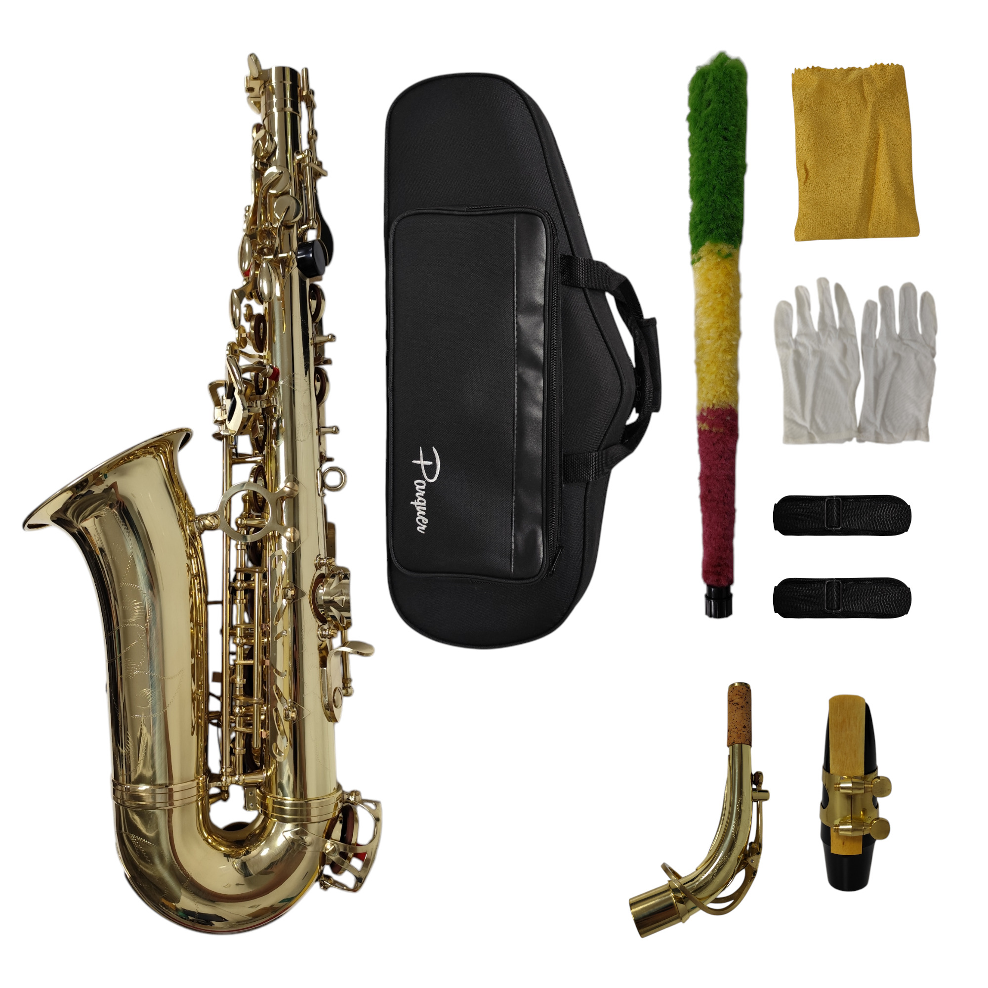 Saxo Alto Custom Dorado Estuche Accesorios Completo