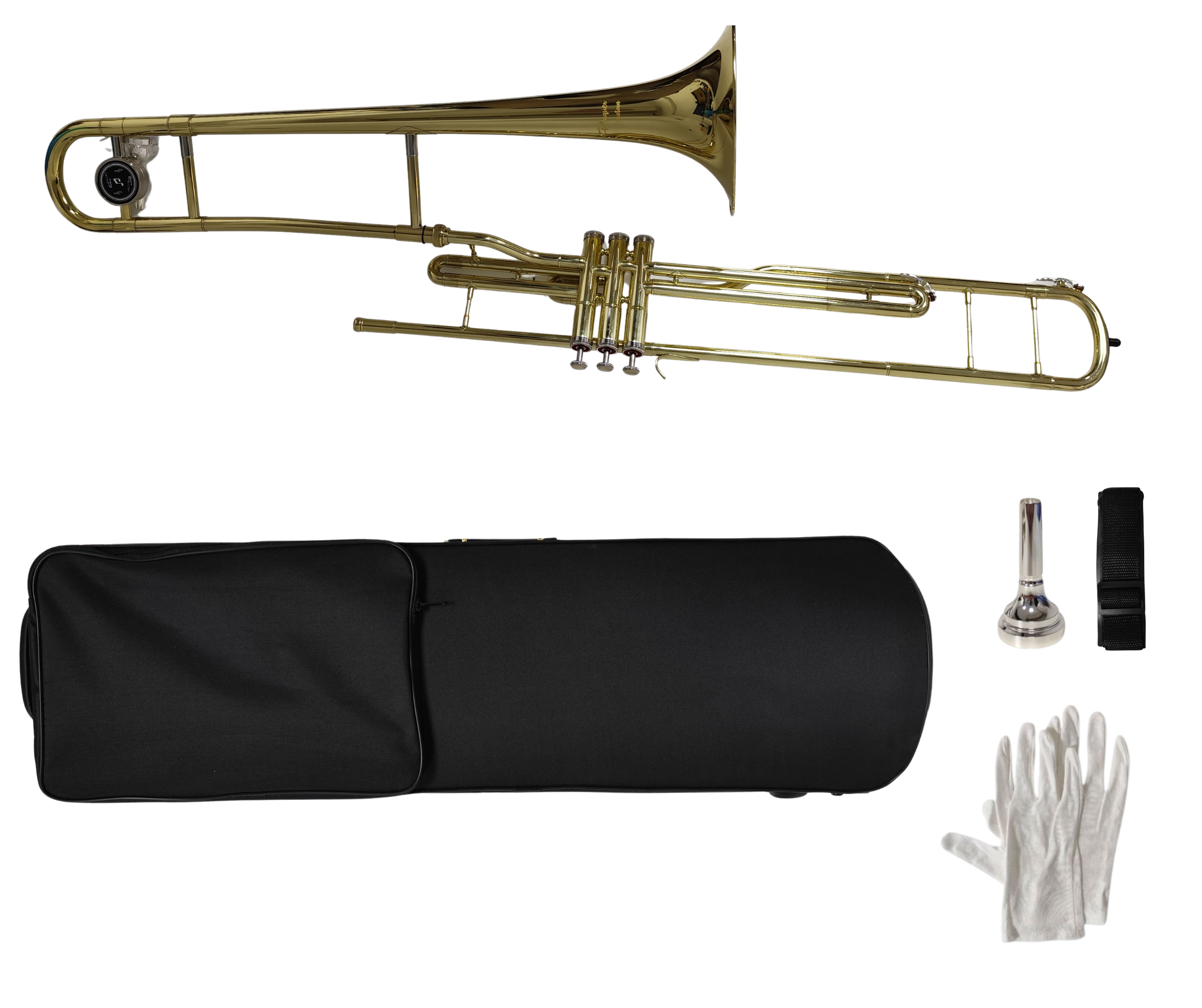 Trombon Tenor a Pistones Parquer con Accesorios