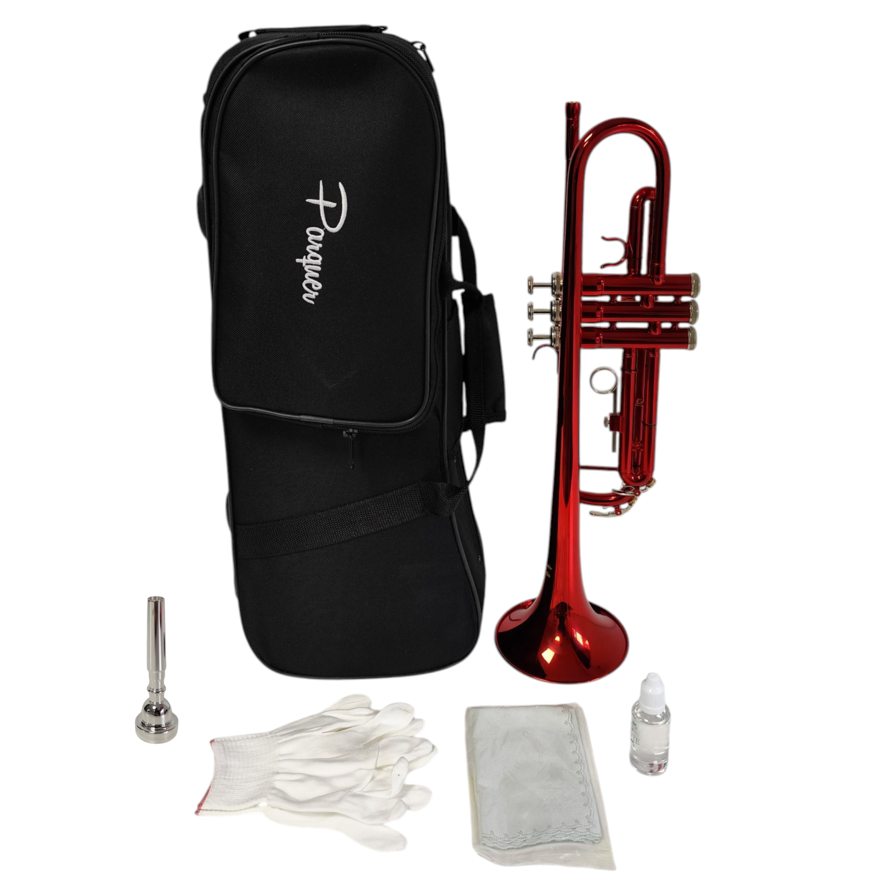 Trompeta Custom Parquer Roja con Estuche