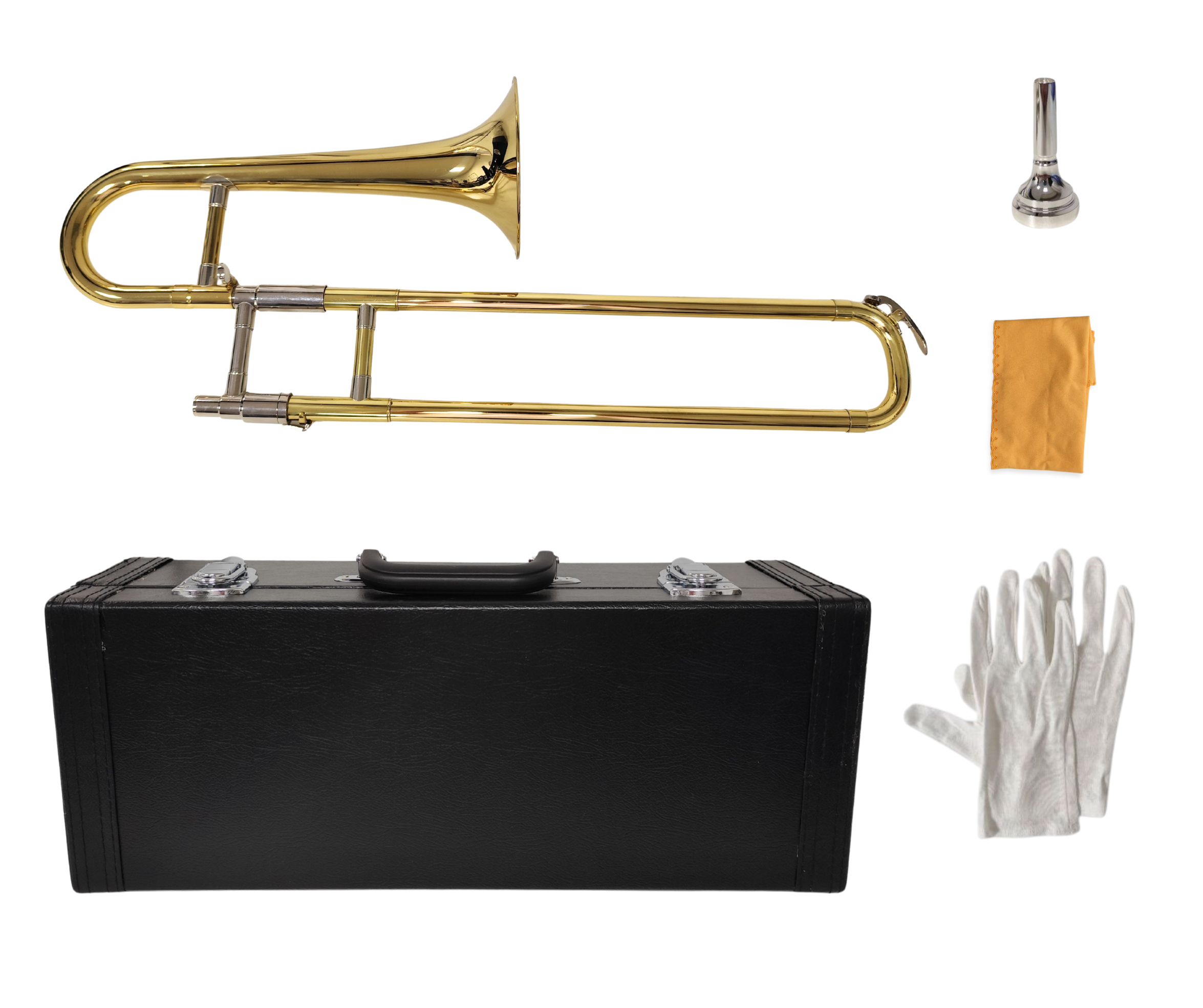 Trompeta a Vara en Sib Parquer con Estuche Ptvc