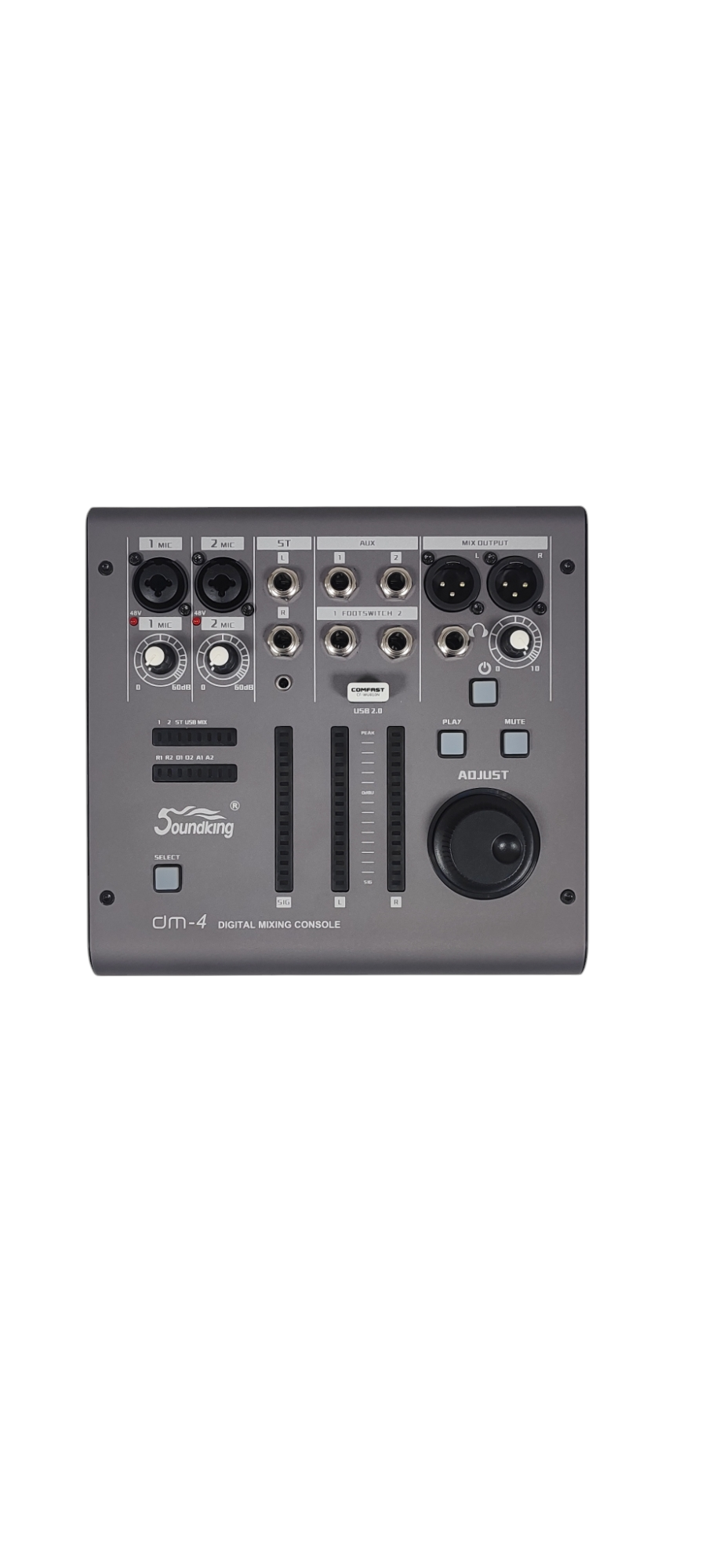 Consola Mixer Digital Soundking Dm-4 4 Canales USB P/ iPad