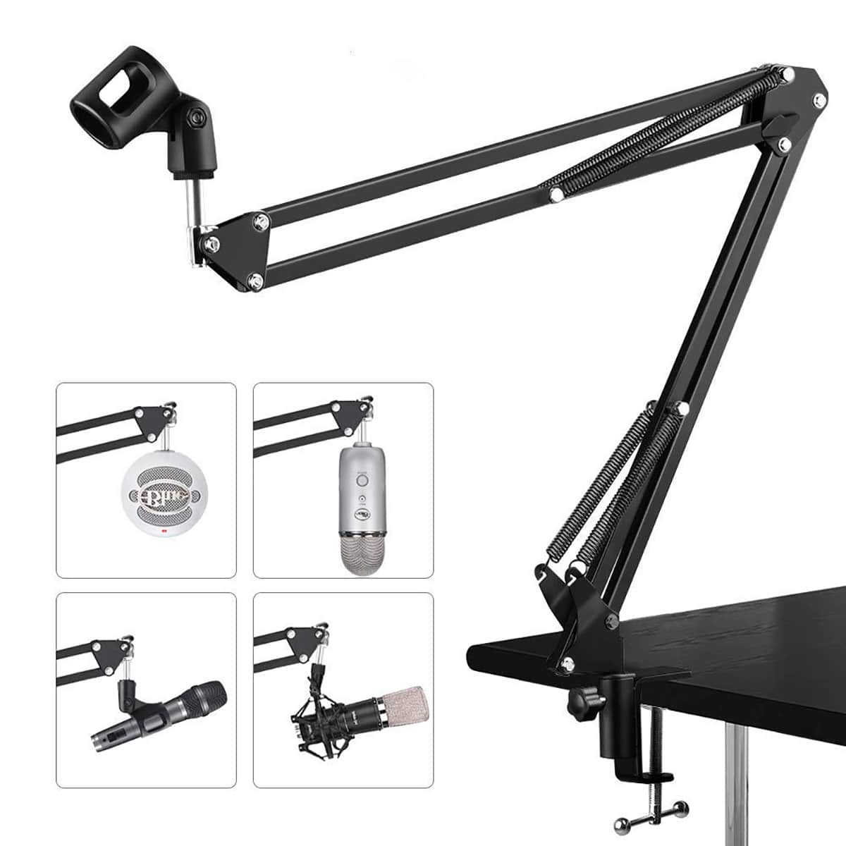 Brazo Soporte Articulado Para Microfono Hügel de Metal