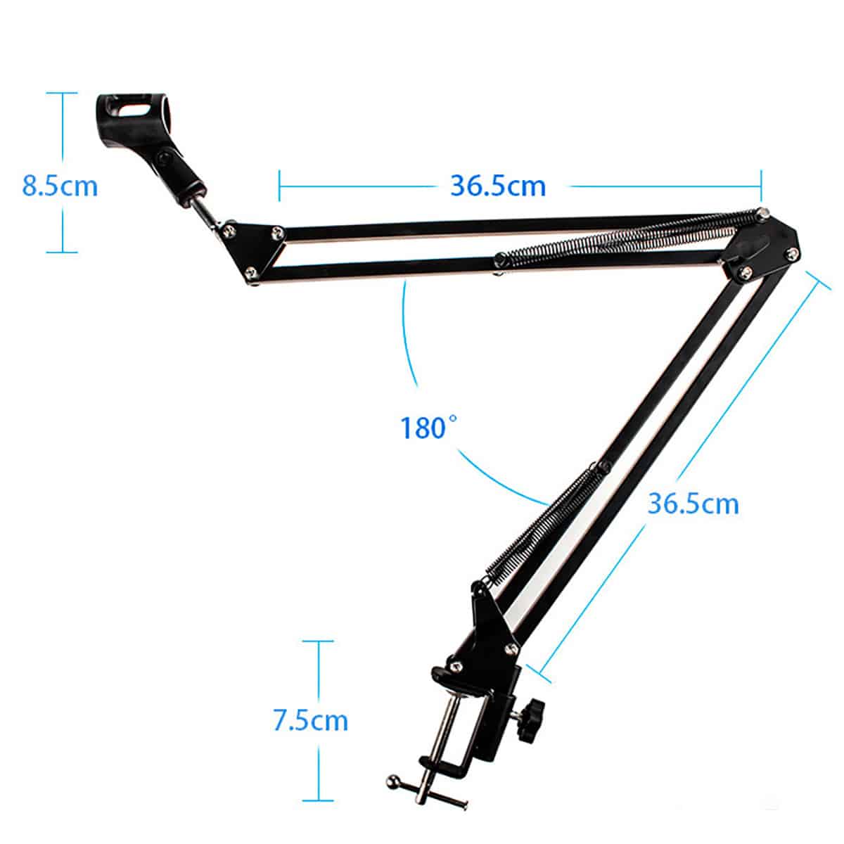 Brazo Soporte Articulado Para Microfono Hügel de Metal - Imagen 3