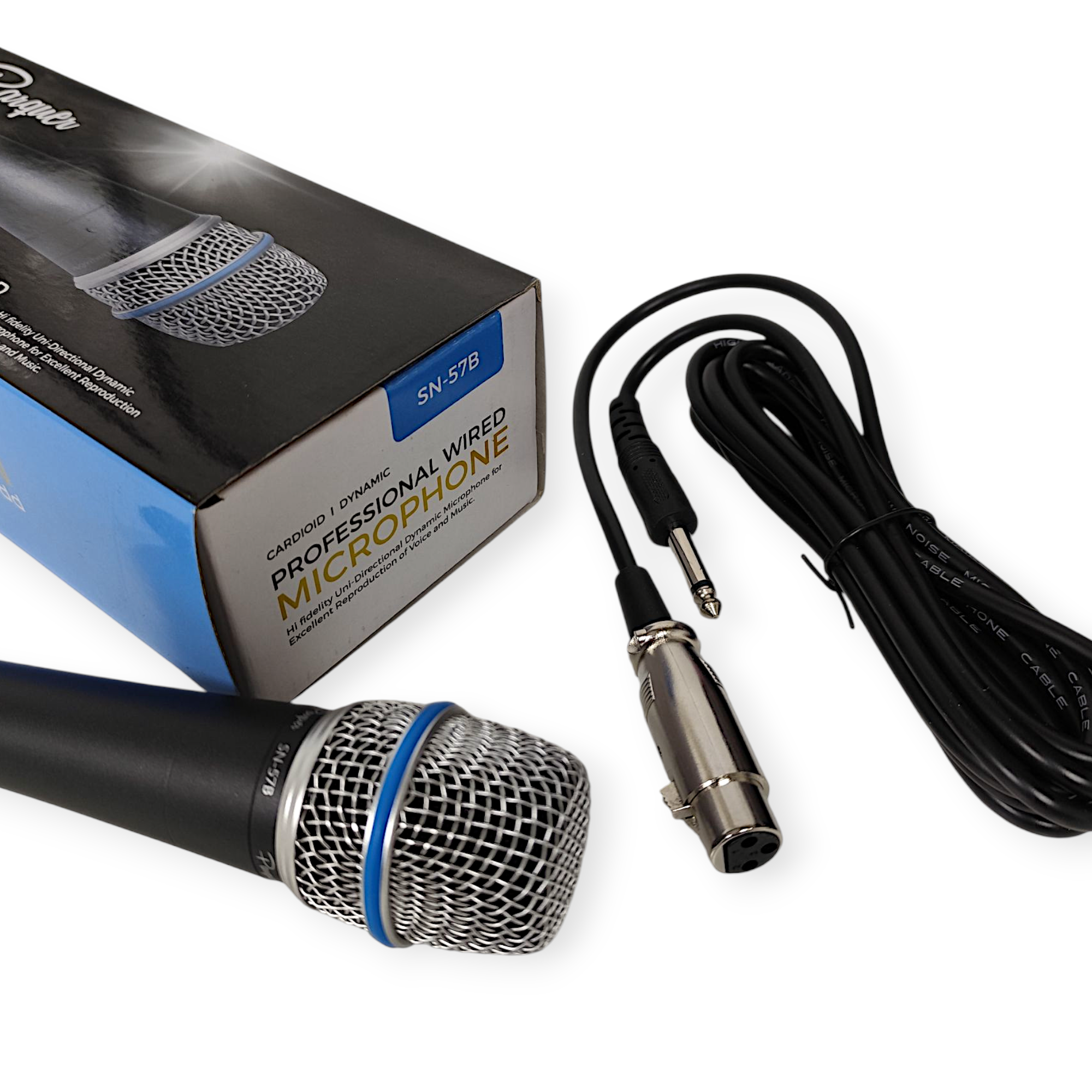 Micrófono Parquer 57 Beta Dinámico Supercardioide con Cable - Imagen 6