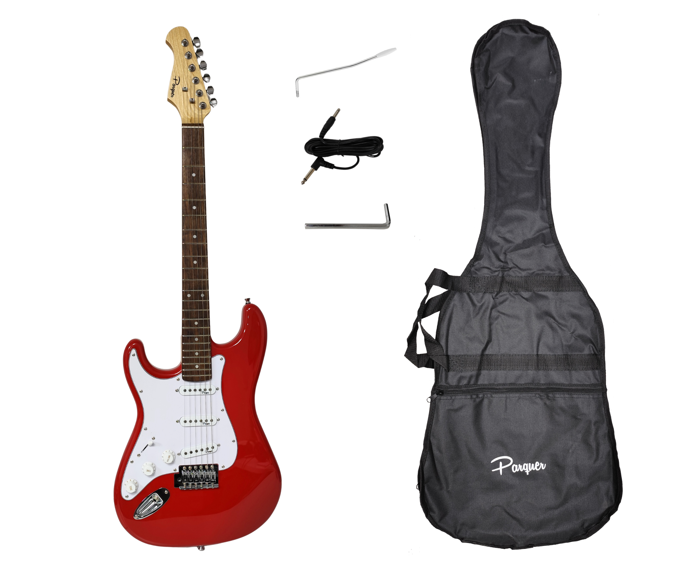 Guitarra Eléctrica Stratocaster Parquer Para Zurdos con Funda